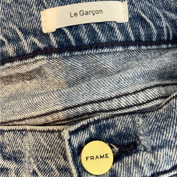 Frame Womens Le Garcon Beldon Rips Straight Leg Jeans Size 25 Distressed - Picture 8 of 12
